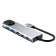 USB-C HUB Adapter Tech-Protect HB02 6in1 HDMI 4K RJ45 PD100W Gray