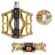Rockbros JT201012LG 2010-12L Aluminum Platform Bicycle Pedals - Gold