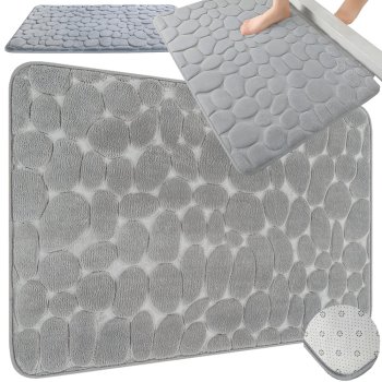 Large Soft Absorbent Non-Slip Bathroom Shower Mat 80×50 cm