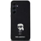 Karl Lagerfeld Samsung Galaxy A55 Case Fixed Glitter Ikonik, Black