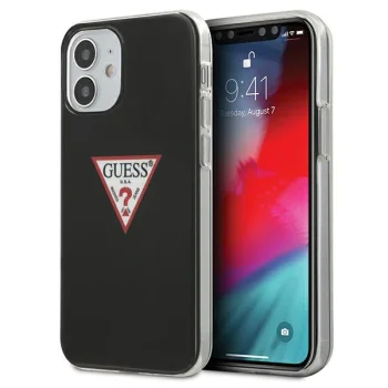 Guess iPhone 12 mini Case Triangle Collection, Black