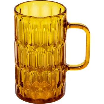 Guzzini Vanity Acrylic Beer Tumbler Glass, 590 ml, Saffron Yellow