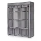 ModernHome Large Fabric Wardrobe with Shelves and Hanging Rods