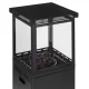 MultiGarden 13 kW Gas Patio Heater with Glass Tube Volcanic Rocks and Cover for Outdoor Garden