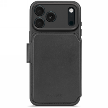 Decoded Leather Detachable Wallet MagSafe Phone Case Cover iPhone 17 Pro Max - Black