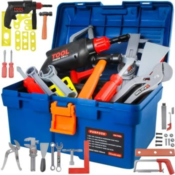 Kids Play Tools with Storage Box