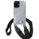 BMW iPhone 16 Case M Edition Carbon Stripe & Strap - Gray