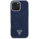 Guess iPhone 16 Pro Max Case Denim Triangle Logo MagSafe, Blue