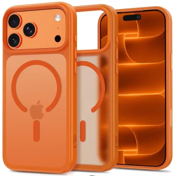 Tech-Protect Magmat Magsafe CC Case for iPhone 18 Pro Max / 17 Pro Max, Matte Orange