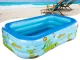 Large Inflatable Garden Pool for Family and Kids, 165 x 110 x 40 cm