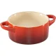 Le Creuset stoneware mini cocottes, set of 4, 0.25 l, cherry red