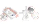 Ricokids RK-280 Foldable Baby Bath Tub with Cushion, White/Pink