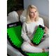 Neo-Sport NS-901 Black-Green Acupressure Mat with Spikes for Pain Relief and Relaxation