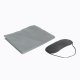 Folding Camping Cot with Pillow, Adjustable Outdoor Chaise Lounge, Black