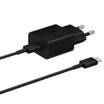 Samsung EP-T1510XBEGEU 15W PD USB-C AFC Wall Charger with USB-C Cable - Black