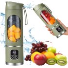 Portable Blender for Shakes and Smoothies Cordless USB-C Rechargeable 500ml, Green
