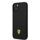 Ferrari Silicone Metal Logo MagSafe Case for iPhone 14 Plus, Black