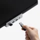 Orico MH4PC Clamp-Mounted USB-C Hub, 3x USB-A / 1x USB-C, Silver