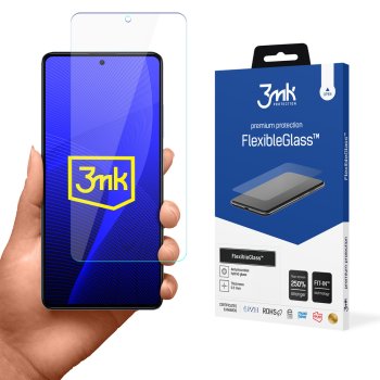 Rūdītais stikls Xiaomi Redmi Note 12 Pro, Hybrid Flexi 7H sērija, 3mk FlexibleGlass