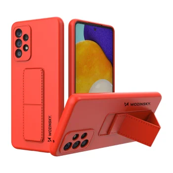 Wozinsky Kickstand Case with Stand for Samsung Galaxy A73, Red