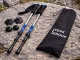 Verk Group Silver Nordic Walking and Trekking Poles with Tips and Bag