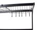 Over sink dish drying rack, 2-tier metal organiser with utensil holder, black