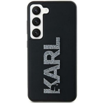 Samsung Galaxy S23 Ultra (SM-S918) Karl Lagerfeld 3D Rubber Glitter Logo Cover Case, Black