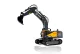 Remote Controlled Crawler Excavator Digger Toy, black