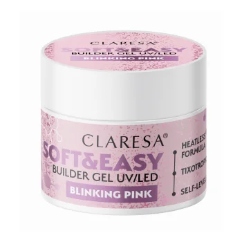 Claresa Soft&Easy Builder Gel, Blinking Pink, 45g