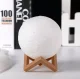 Moon-Shaped LED Night Light, Cold White