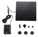 Solar Fountain Pump for Pond ZD70F, Black