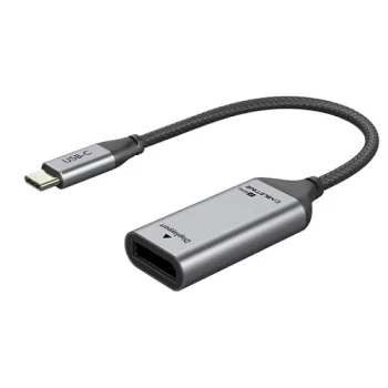 USB-C (M) to DisplayPort (F) Adapter, 4K/60Hz, Black