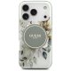 Guess IML Flower & Tonal Circle MagSafe Phone Case Cover iPhone 17 Pro - green