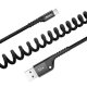 USB to Lightning Cable Baseus Fish Eye Spring 1m 2A Black