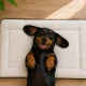 Fabric Pet Mat Bed for Dogs and Cats, 50x35 cm, Dark Brown
