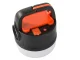 LED camping lantern with rechargeable battery, USB, solar charging, remote, hook