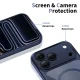 Tech-Protect Magpeak Magsafe CC Case for iPhone 17 Pro, Clear Navy Blue