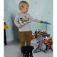 Kruzzel XL 22464 Kids Drum Set with 5 Drums and Stool