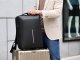 Anti-Theft Hard Shell Business Laptop Backpack with Lock, Black