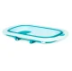 ECOTOYS Foldable Baby Bathtub with Heat-Sensitive Drain Plug, Blue
