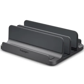 Spigen LD208S4 Vertical Desk Stand Organizer for 4 Devices, Gray