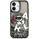 Karl Lagerfeld Liquid Glitter Choupette MagSafe Case for iPhone 17, Black