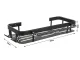 Hanging Metal Shelf for Bathroom and Kitchen Loft, Black