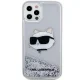 Karl Lagerfeld iPhone 12 / 12 Pro Case KLHCP12MLNHCCS Silver