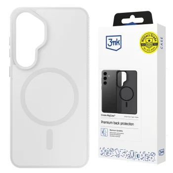 3mk Smoke MagCase for Samsung Galaxy S25 - White Transparent