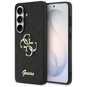 Guess Fixed Glitter Big 4G Case for Samsung Galaxy S26 - Black