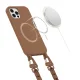 Tech-Protect MagNecklace MagSafe Case for iPhone 12 / 12 Pro, Brown