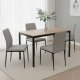 ModernHome NORD-O-BC Kitchen and Office Table, 120x60 cm
