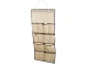Fabric Wardrobe Organizer for Jewelry and Accessories, 90x45 cm, Beige