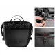 Rockbros AS-003-1BK Waterproof Bicycle Rack Bag with Shoulder Strap 10-14L - Black